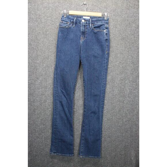 FRAME Le Mini Boot Blue Jeans Size 25 - Picture 1 of 5